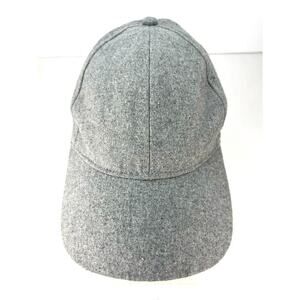Soft Wool Blend Classic Preppy Unisex Baseball Cap Lt Grey 6 Panel Adjustable OS